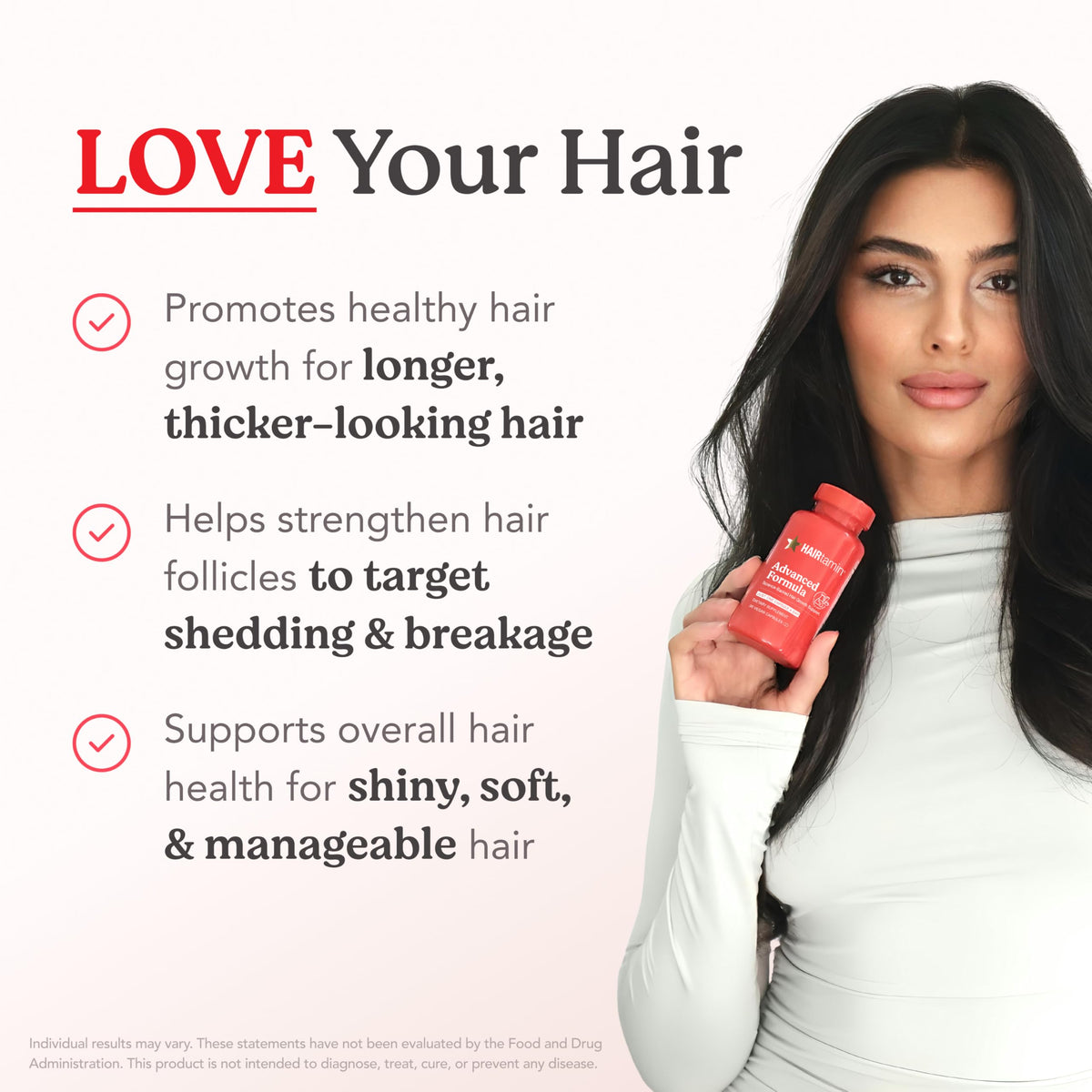 HAIRtamin ingredient visual with vitamins and antioxidants for nourishment