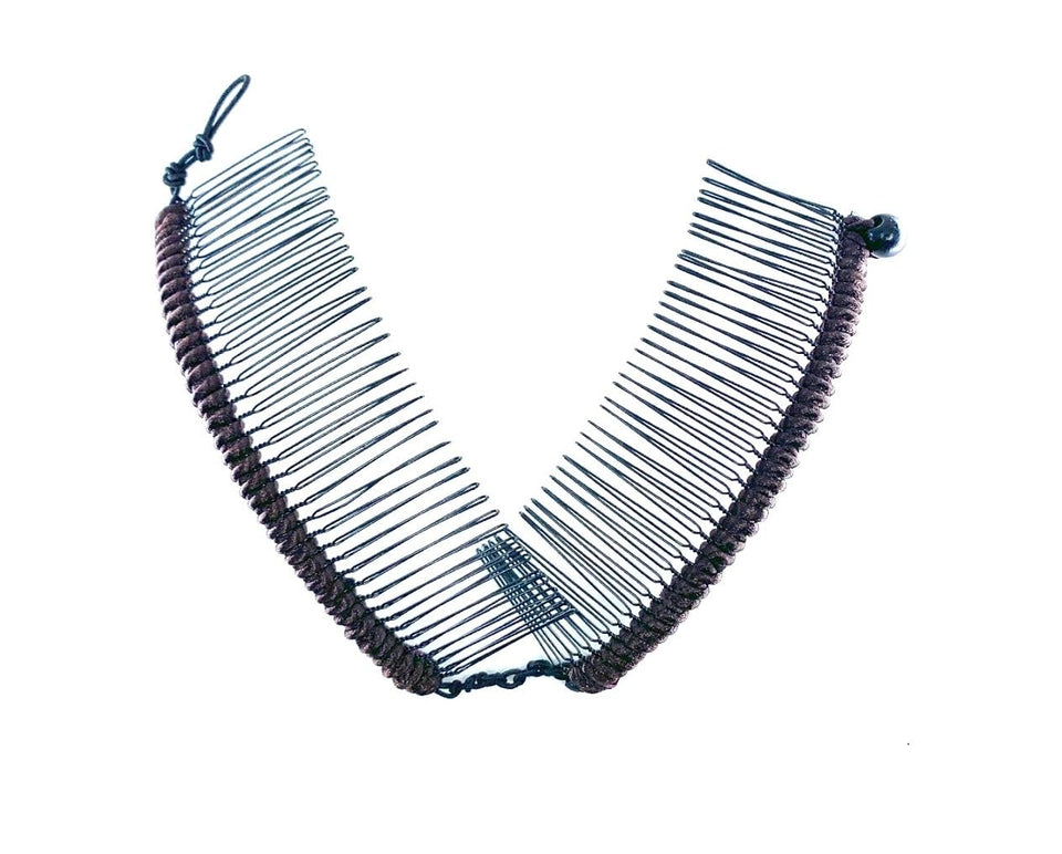 HairZing large banana clip front view showing secure hold and finish