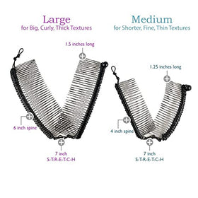 HairZing worn under hat illustrating comfortable all-day wear
