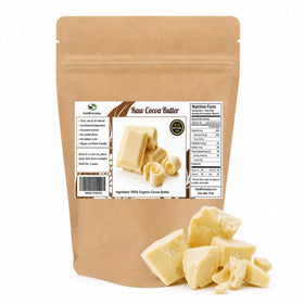 HalalEveryDay front pouch showing 1 lb resealable cocoa butter, ready to use