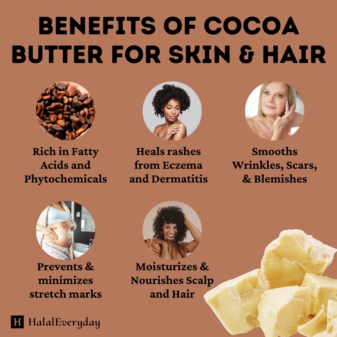 HalalEveryDay lip balm made with cocoa butter being applied for moisturizing benefit