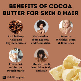 HalalEveryDay lip balm made with cocoa butter being applied for moisturizing benefit