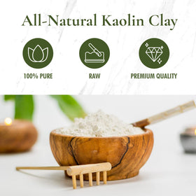 HalalEveryday mixing clay into water demonstrating easy paste creation benefit