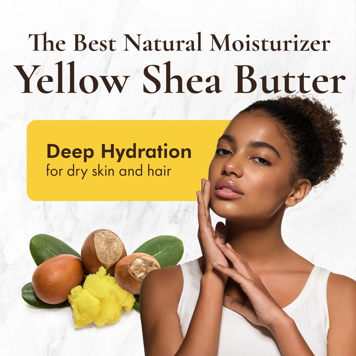 HalalEveryDay close-up of creamy yellow shea butter highlighting natural texture