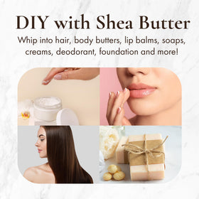 HalalEveryDay DIY ingredients with shea butter for making body butter at home