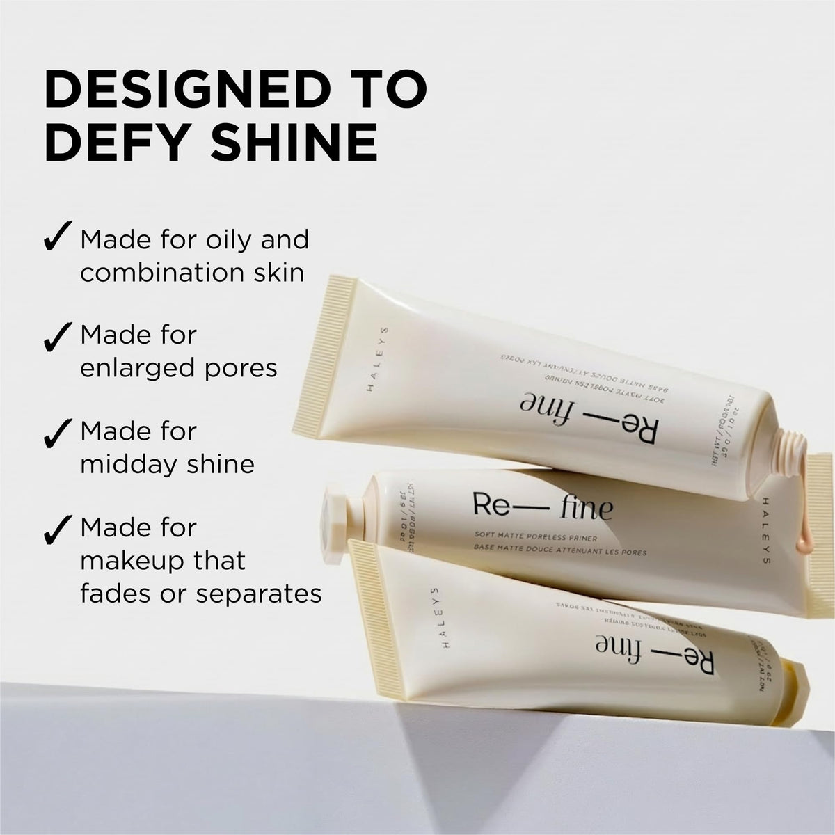 HALEYS open jar displaying product surface and non-caking finish advantage