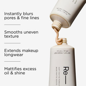 HALEYS primer close-up texture revealing lightweight smooth cream and blur effect