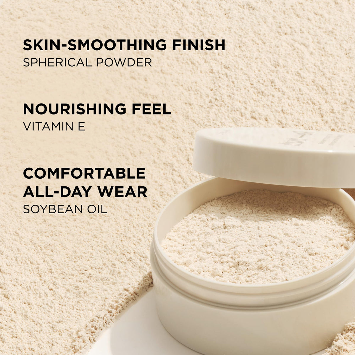 HALEYS applying powder under eye for baking technique and crease resistance
