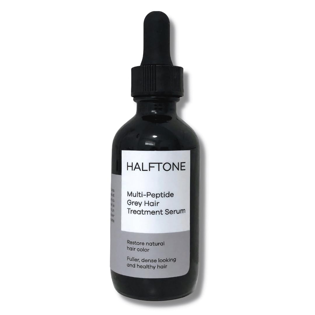 HALFTONE front packaging showing clean serum design and benefits