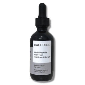 HALFTONE front packaging showing clean serum design and benefits