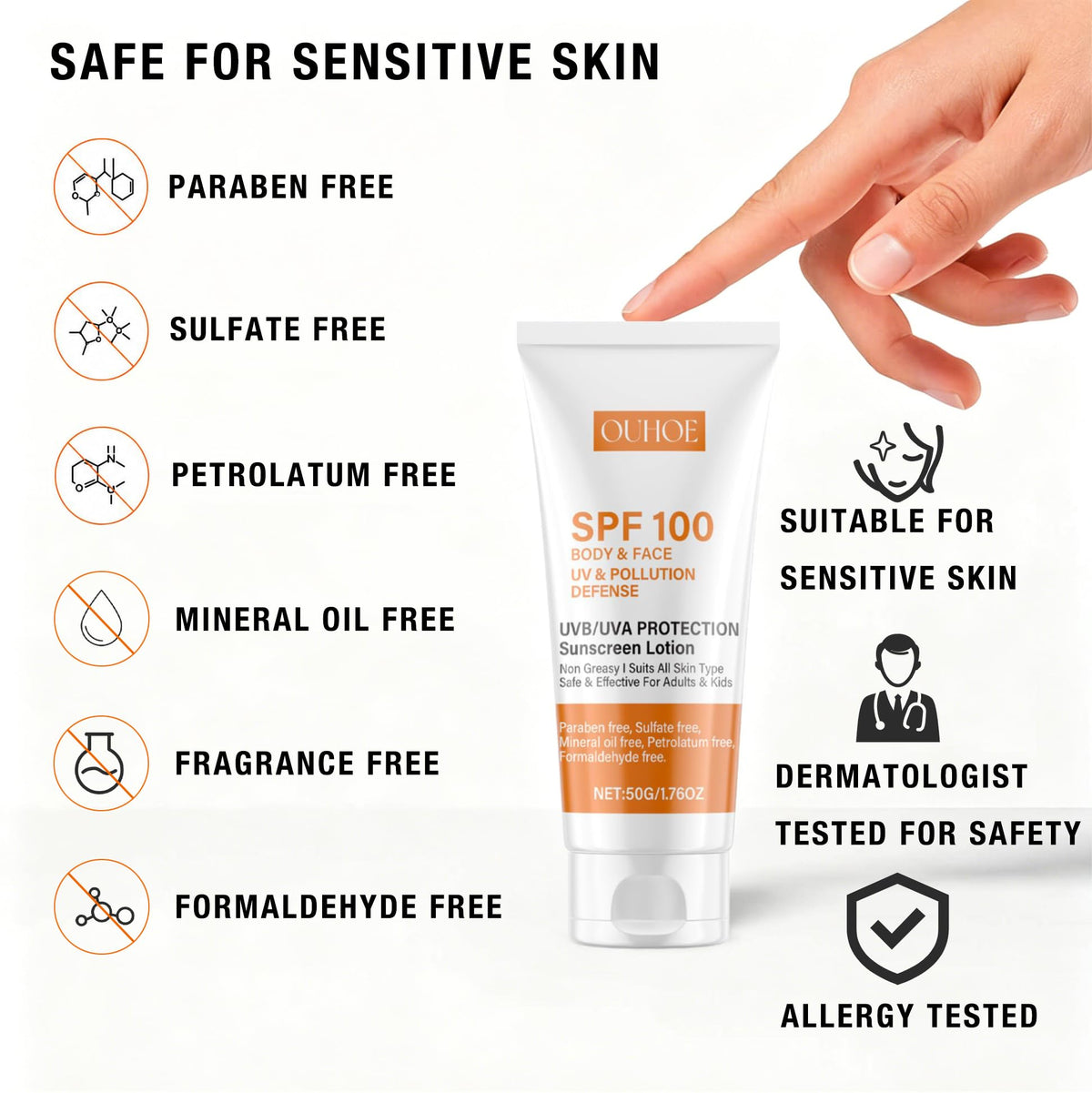 HALIGIE being used at the beach showing water-resistant protection benefit