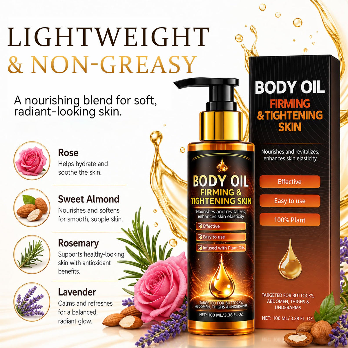 Halldeli oil texture close-up showing lightweight serum that absorbs quickly