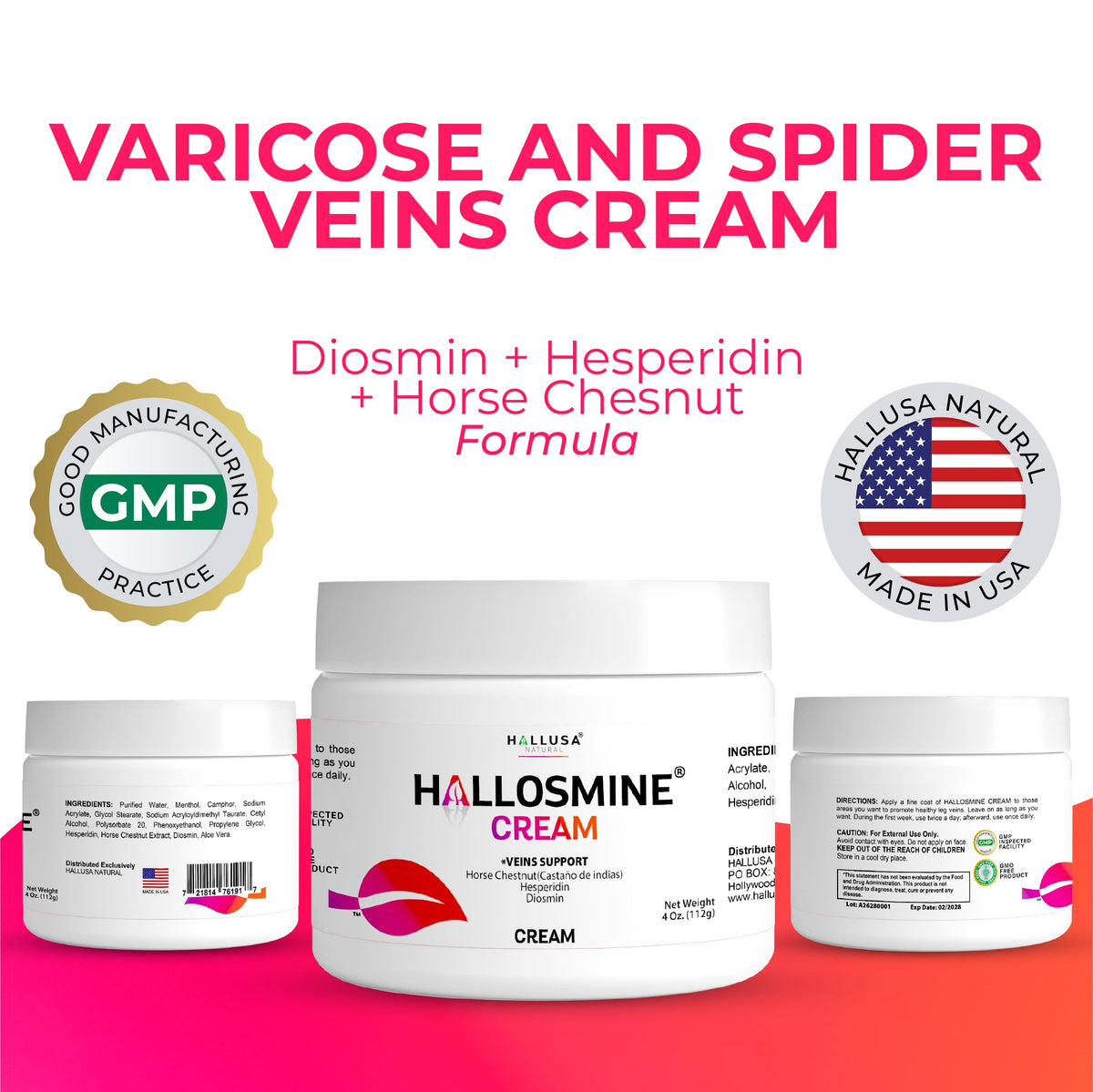 Hallusa Natural cream on skin close-up demonstrating cooling, soothing sensation