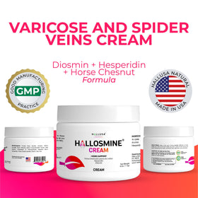 Hallusa Natural cream on skin close-up demonstrating cooling, soothing sensation