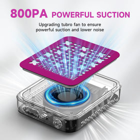 HALMAI open filter compartment highlighting washable HEPA filter and maintenance ease