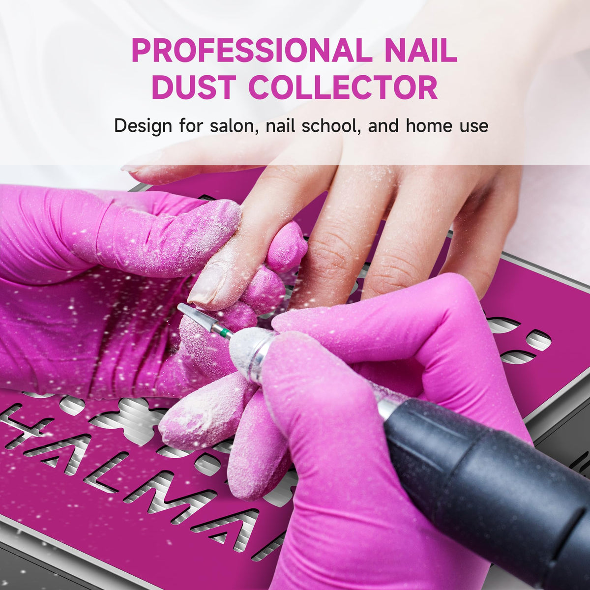 HALMAI stainless-steel intake panel close-up for easy cleaning and hygiene