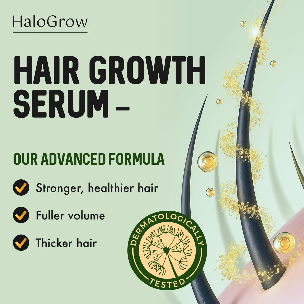 HALOGROW spray applicator close-up demonstrating precise targeted delivery