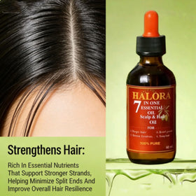 HALORA OIL texture close-up highlighting lightweight absorption