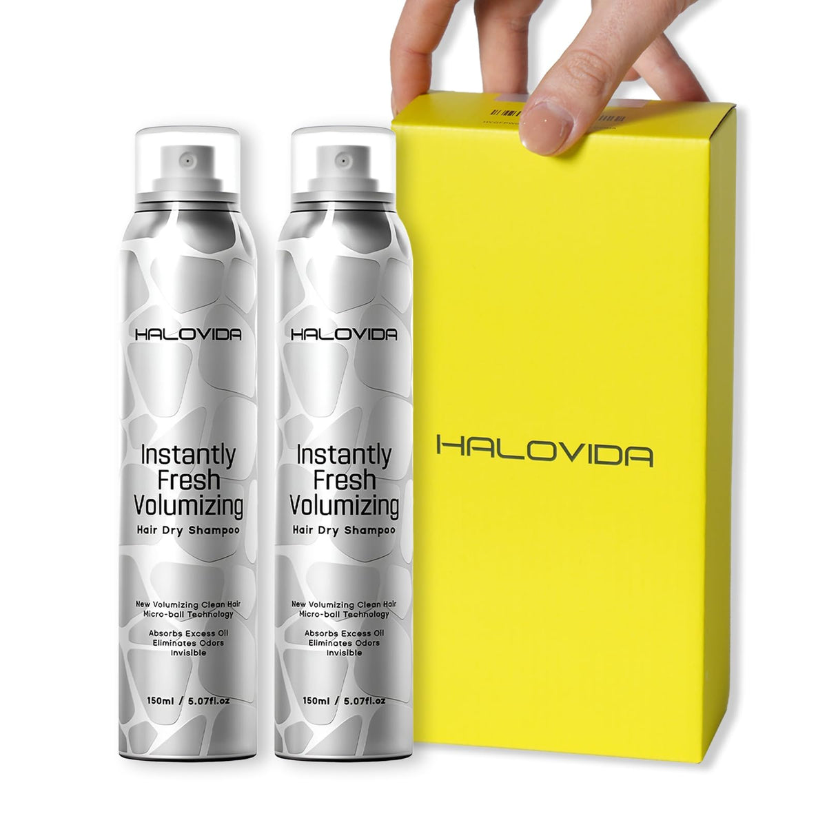 HALOVIDA front packaging showing bottle and benefits