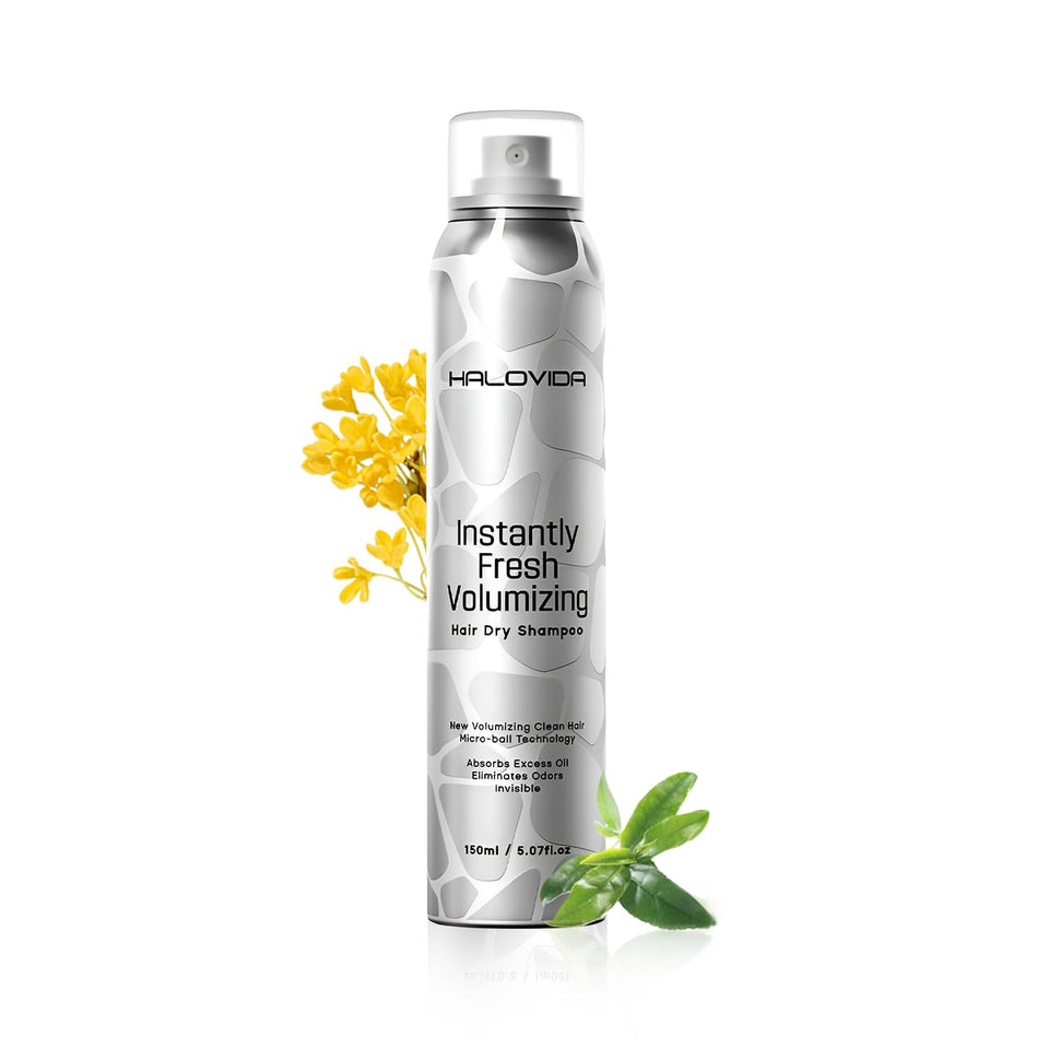 HALOVIDA front packaging showing spray bottle and label, convenient refresh