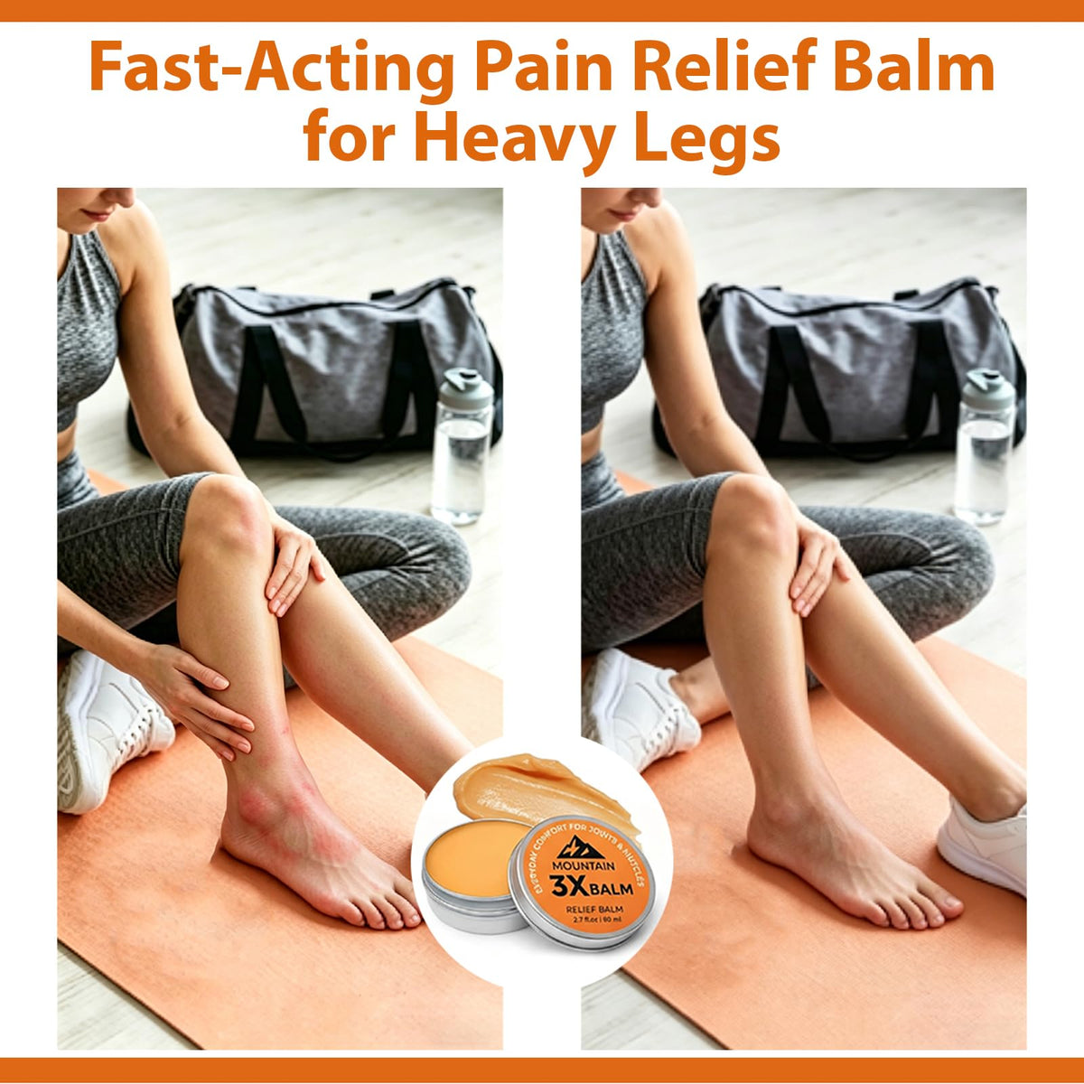 Halpilt applied to knee demonstrating targeted soothing and massage benefit