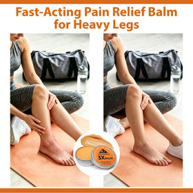 Halpilt applied to knee demonstrating targeted soothing and massage benefit