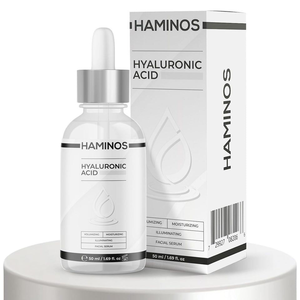 HAMINOS front packaging showing product and volume for clear identification and trust