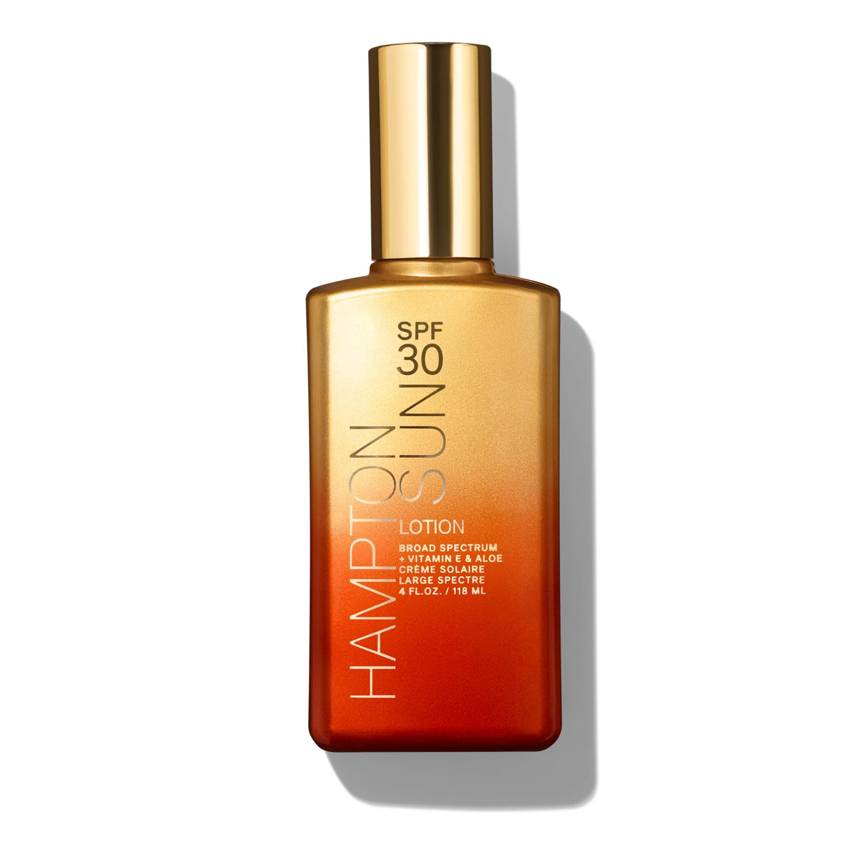 Hampton Sun front packaging showing SPF 30 and moisturizing benefits