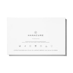 Hanacure application closeup brush spreading mask for precise, even home treatment