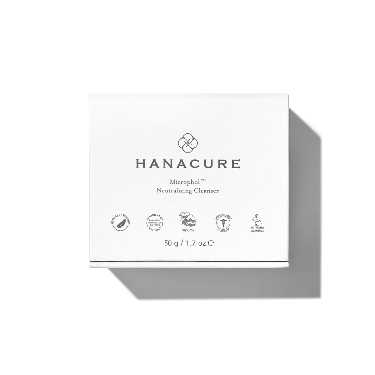 Hanacure texture close-up of balm-to-foam formula for gentle cleansing