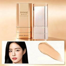 Hanae Beauty cream texture swatched on arm, demonstrates blendable coverage benefit