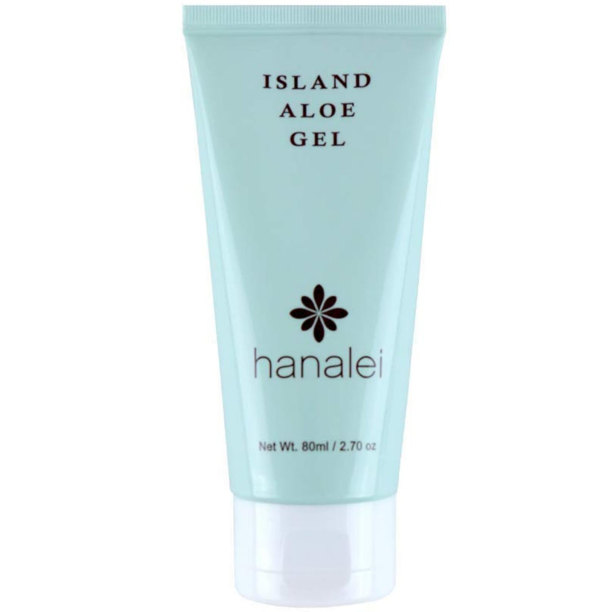 Hanalei front packaging shows travel-size gel and soothing benefit