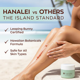 Hanalei face application during morning routine for gentle hydration