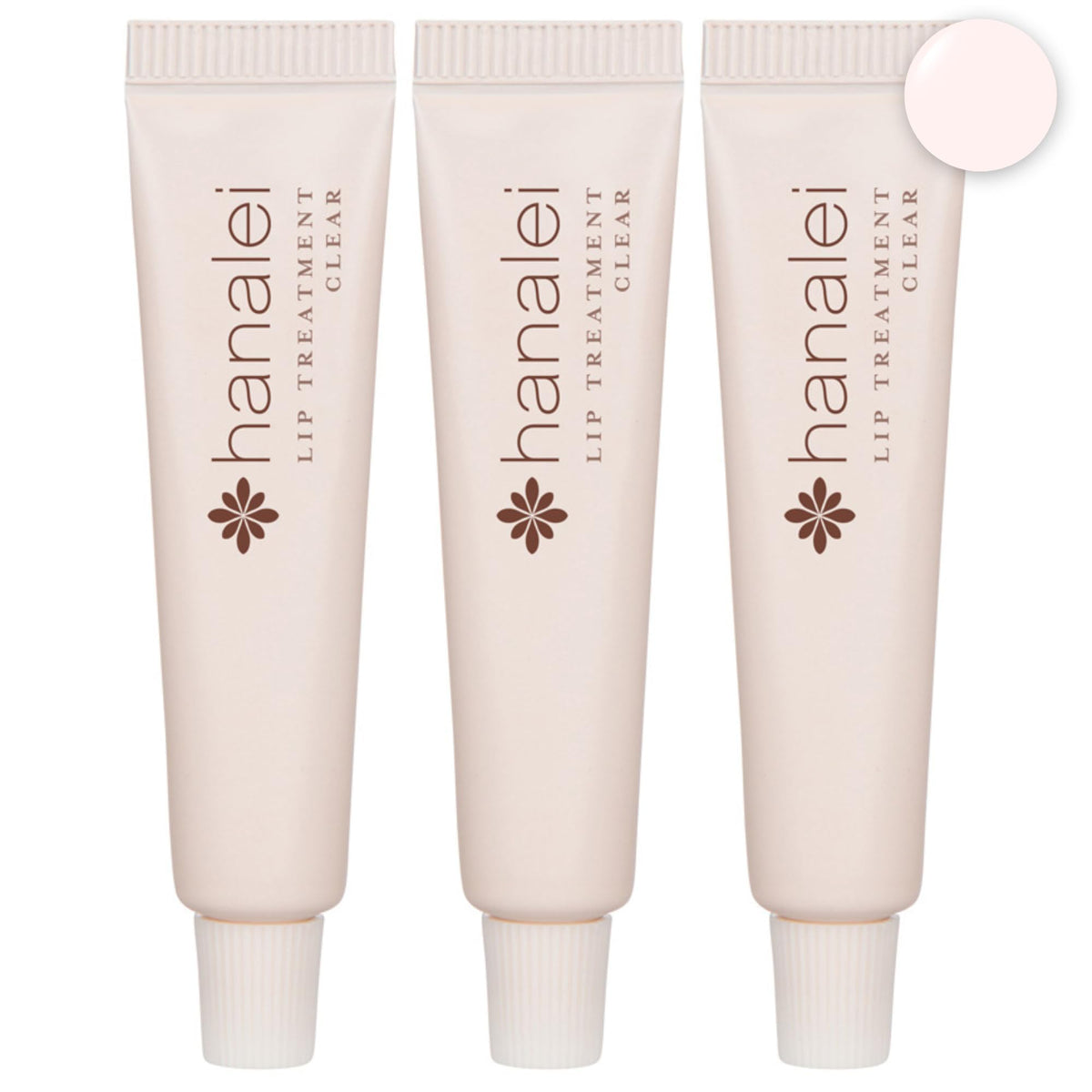 Hanalei front packaging shows travel-size lip treatment benefits
