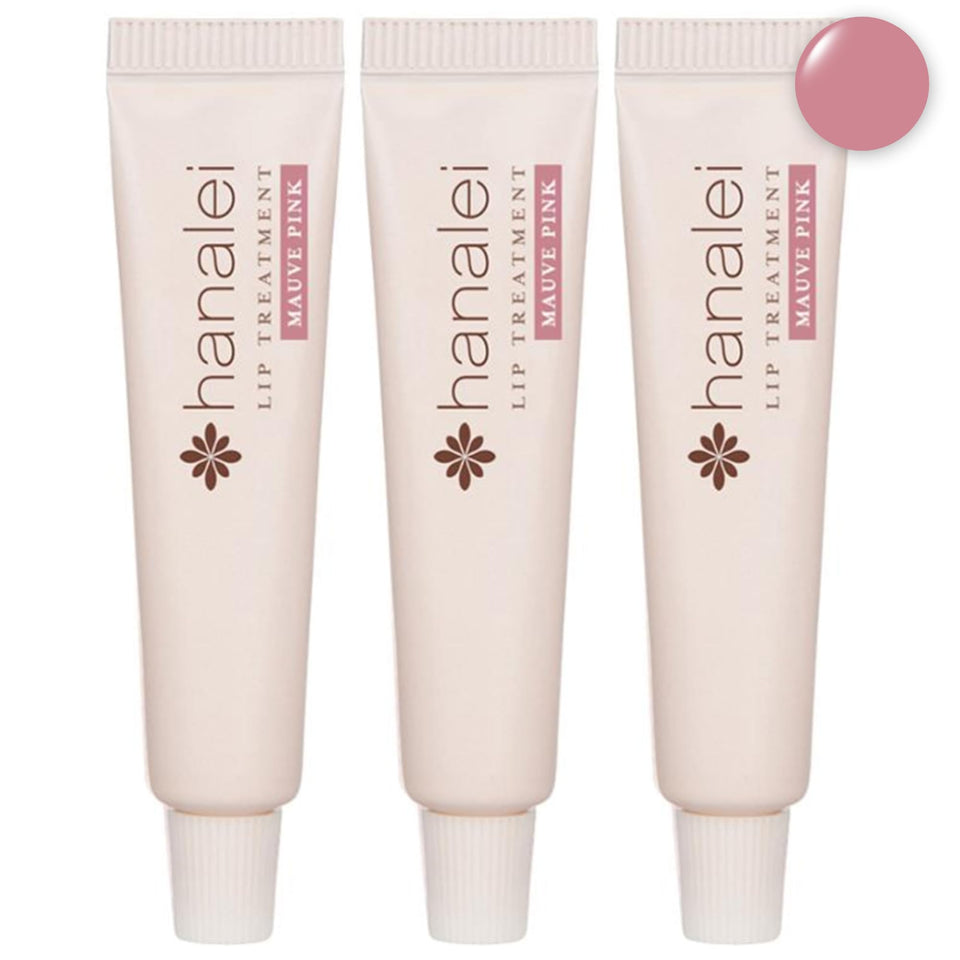 Hanalei front packaging mauve pink 3-pack showing travel convenience and color