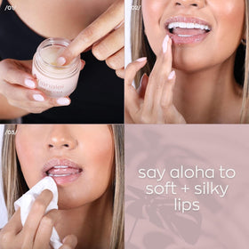 hanalei lip scrub in hand demonstration exfoliating dry skin