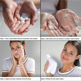 Hanalei mixing paste demo with water demonstrating customizable exfoliation strength
