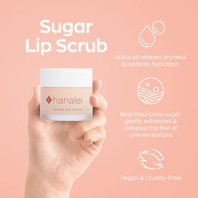 hanalei oil treatment application on lips providing visible hydration