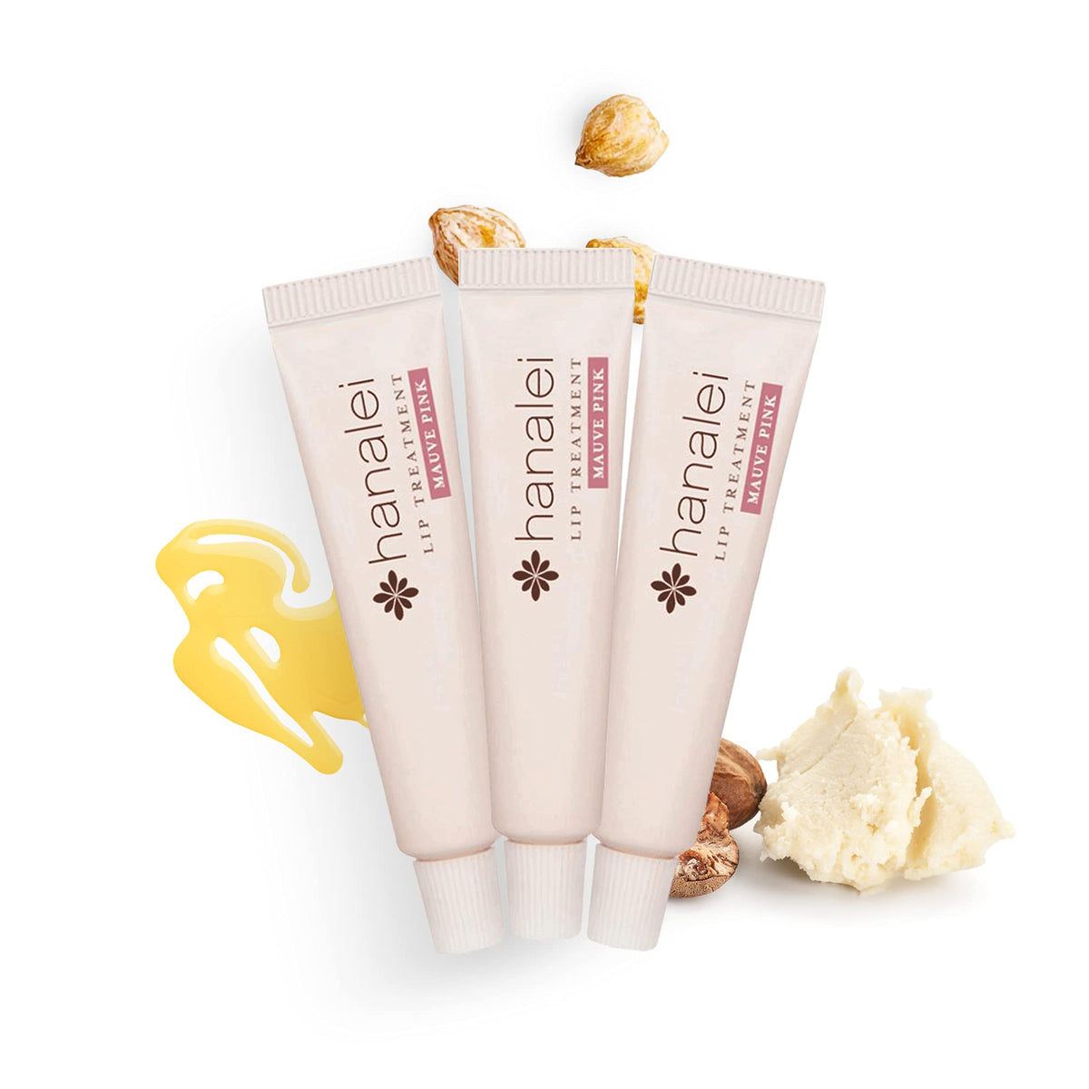 Hanalei open tube close-up showing smooth balm texture and immediate hydration