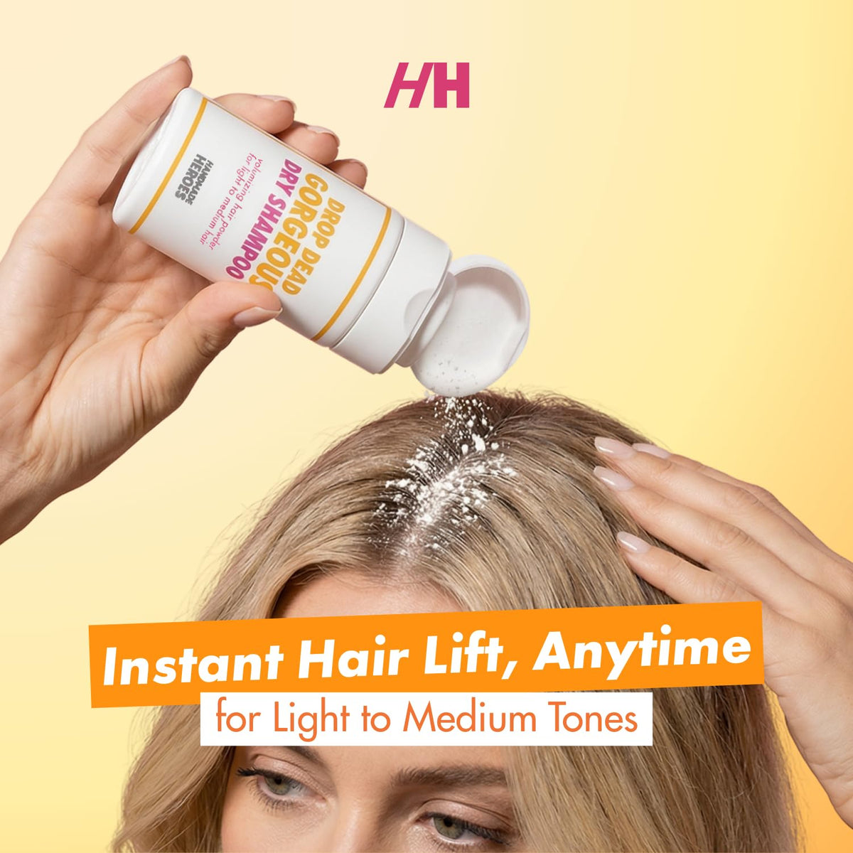 Handmade Heroes before and after roots showing reduced greasiness and volume