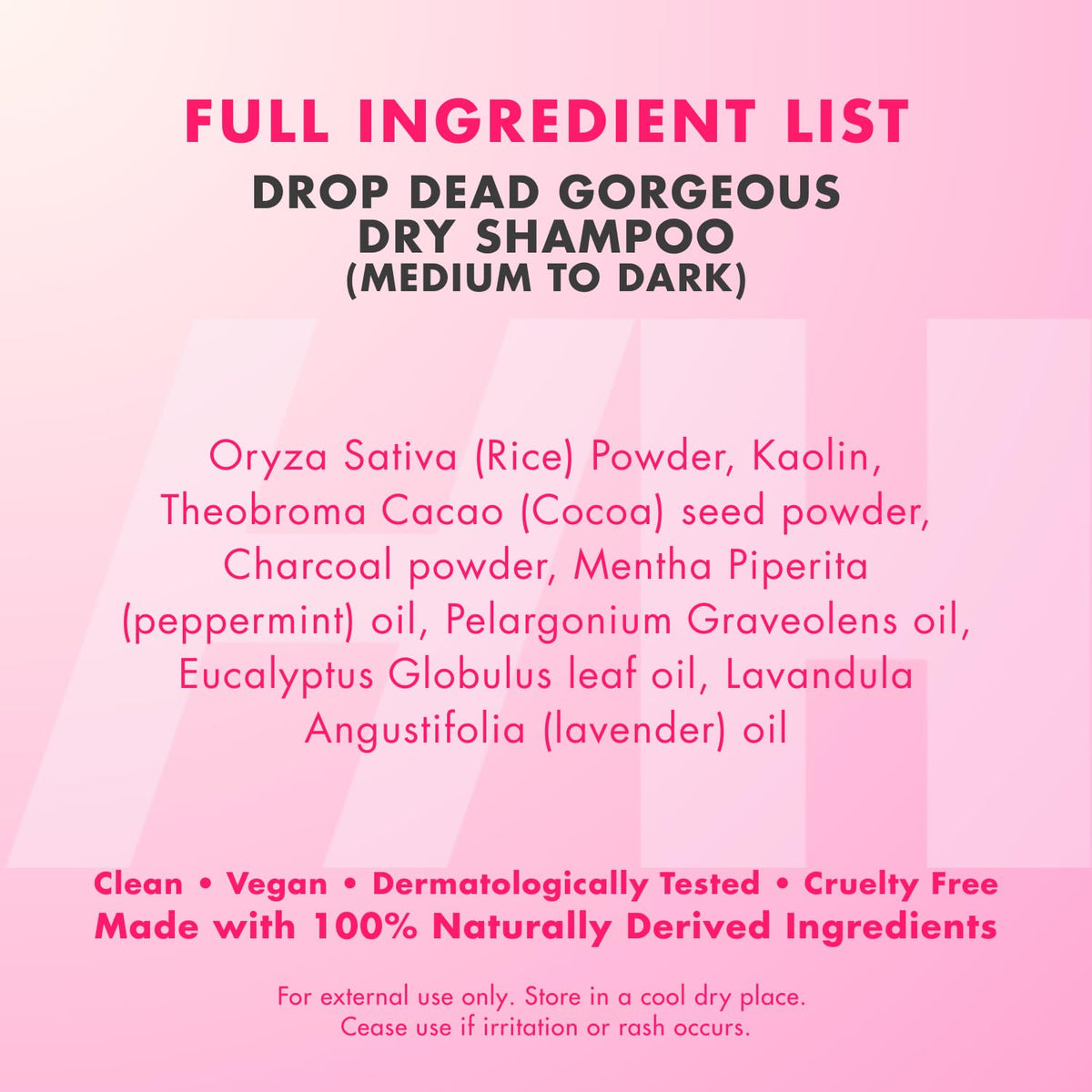 Handmade Heroes product label close-up showing clean-beauty claims and testing