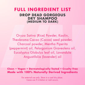 Handmade Heroes product label close-up showing clean-beauty claims and testing