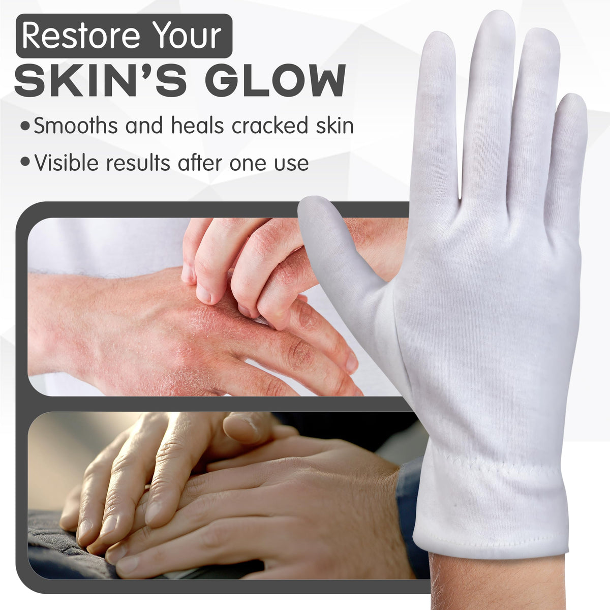 HandsAllright gloves beside a hand for size comparison and practical fit