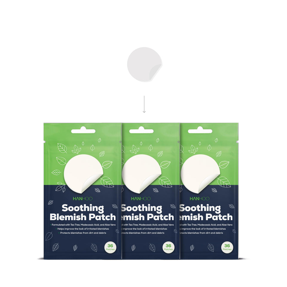 HANHOO front packaging showing 108-count, convenient blemish care