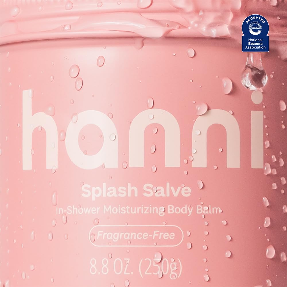 HANNI after shower skin showing subtle glow and non-greasy finish