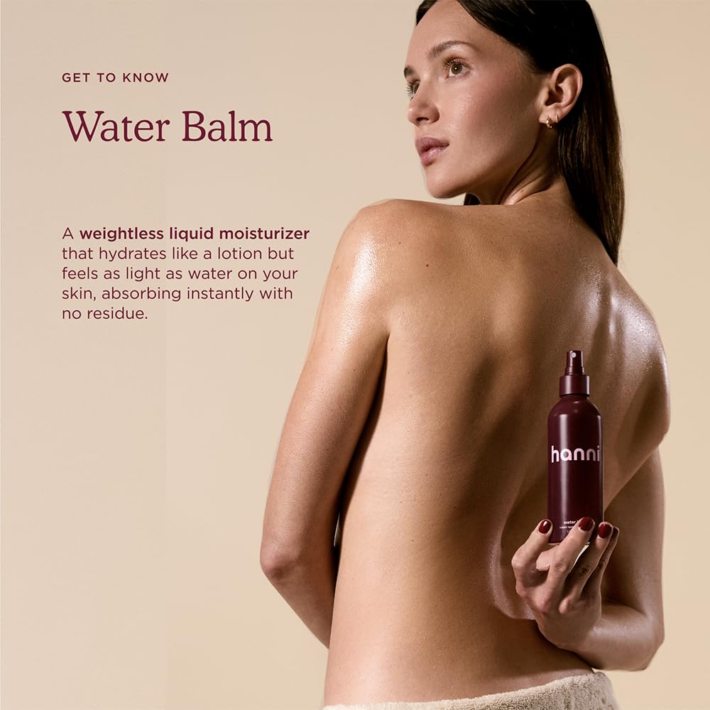 HANNI label close-up highlighting hyaluronic acid and botanical ingredient benefits