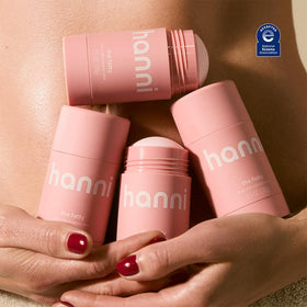 HANNI Fatty stick opened to reveal solid balm and easy push-up application