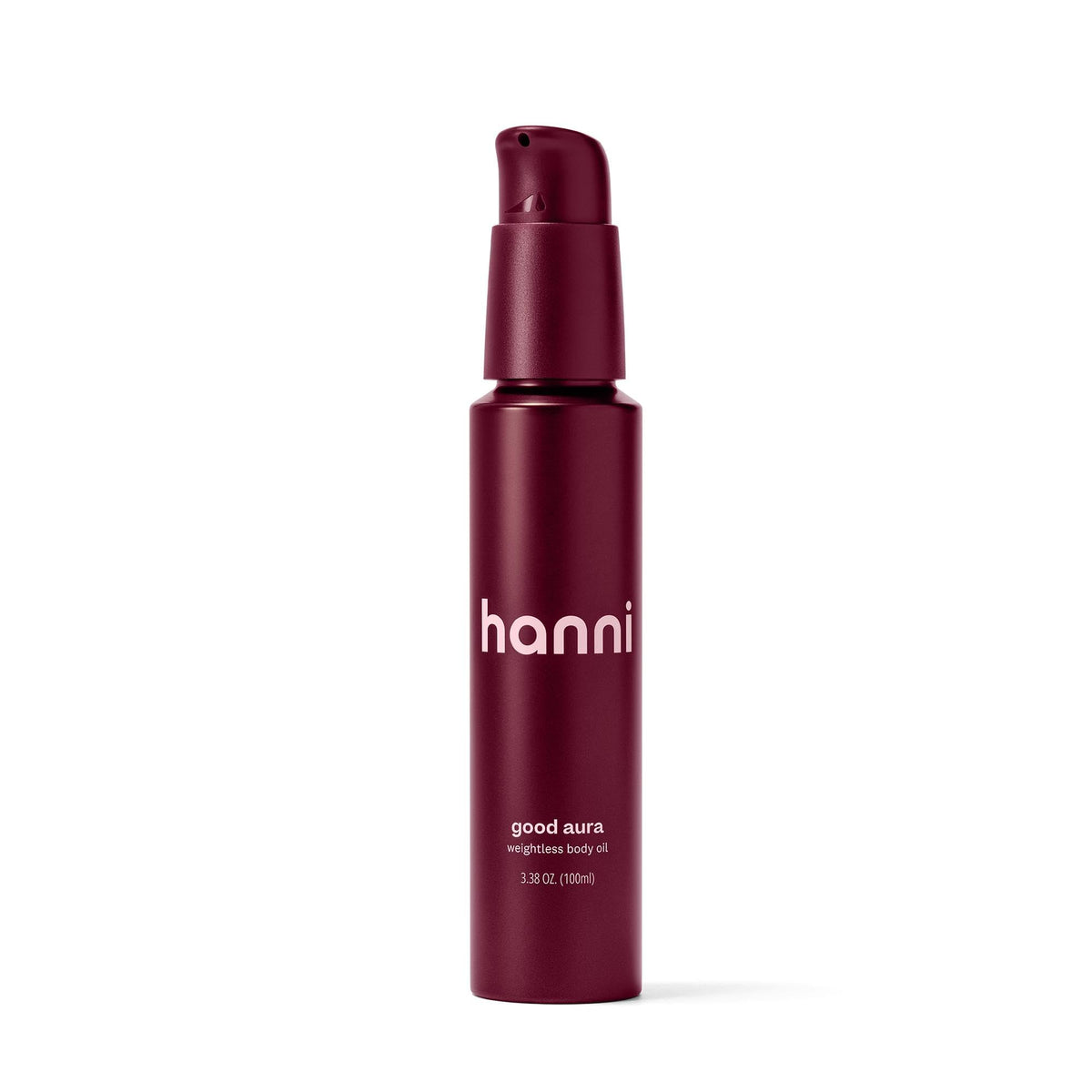 HANNI bottle front view showing sleek packaging and glow benefits
