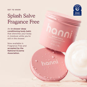 HANNI open bottle revealing balmy solid-serum texture that activates with water