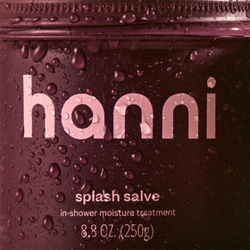 HANNI open jar close-up of balmy serum texture, demonstrates melt-on-contact benefit
